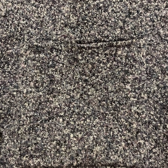 Eileen Fisher Wool/Nylon/Cashmere Button Collared Tweed Caridigan - Picture 7 of 9